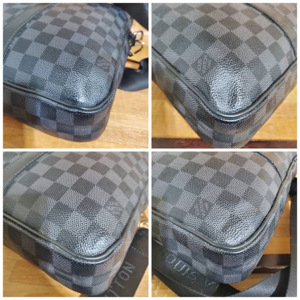 Authentic LOUIS Vuitton Porte-Documents Briefcase Damier Graphite Business Bag - Picture 7 of 12